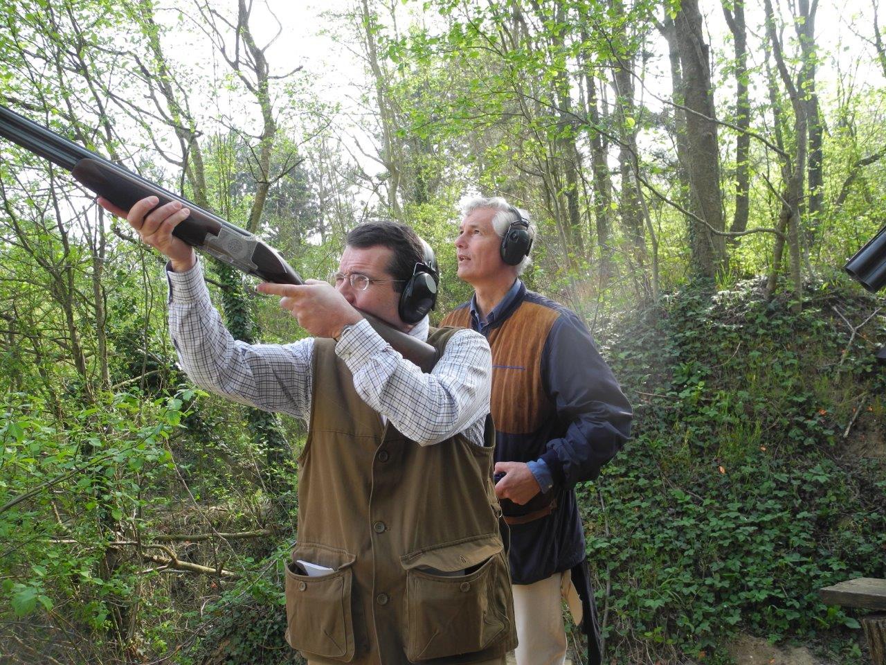 Jean du Lau d'Allemans sur le terrain